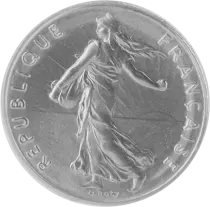 Francia 50 Centimes Marian - 1985 - from UNC set