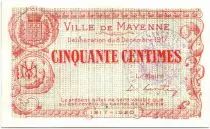 Francia 50 Centimes Mayenne City - 1917