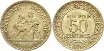 Francia 50 Centimes Mercury Seated - 1922