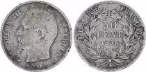 Francia 50 Centimes Napoleon III - 1858 A Paris - Silver
