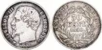 Francia 50 Centimes Napoleon III - 1859 A Paris - Silver