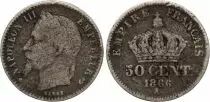 Francia 50 Centimes Napoleon III - 1866 A Paris