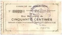 Francia 50 Centimes Seboncourt City - 1915
