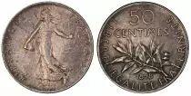 Francia 50 Centimes Semeuse - 1898 - SILVER PCGS AU 58