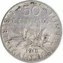 Francia 50 Centimes Semeuse - 1911