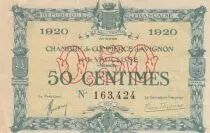Francia 50 Cents - Avignon Chamber of Commerce - 1920- Second Serial