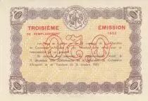Francia 50 Cents - Avignon Chamber of Commerce - 1922- Third Serial
