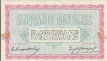Francia 50 Cents - Belfort Chamber of Commerce - 18-08-1915- Serial 127
