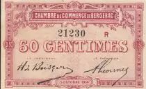 Francia 50 Cents - Bergerac Chamber of Commerce - 05-10-1914 - Seriel R