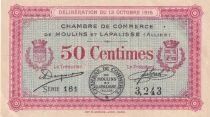 Francia 50 cents - Chamber of  Commerce - Moulins et Lapalisse -13-10-1916 - S&eacute;rie 161