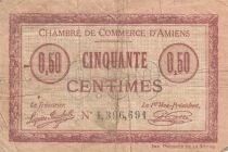 Francia 50 cents - Chamber of Commerce - Amiens - 1915