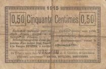 Francia 50 cents - Chamber of Commerce - Amiens - 1915