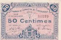 Francia 50 Cents - Chamber of Commerce - Ch&acirc;teauroux - 1918