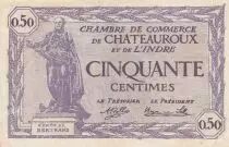 Francia 50 Cents - Chamber of Commerce - Ch&acirc;teauroux - 1920