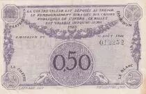Francia 50 Cents - Chamber of Commerce - Ch&acirc;teauroux - 1920
