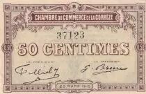 Francia 50 Cents - Chamber of Commerce - Corr&egrave;ze - 1915