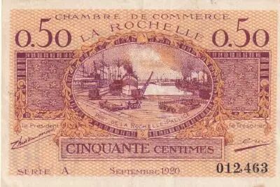 Francia 50 cents - Chamber of commerce - Creuse - Septembre 1920 - S�rie A