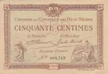 Francia 50 Cents - Chamber of Commerce - Deux-S&egrave;vres - 10-07-1916 - Serial 888