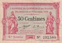 Francia 50 Cents - Chamber of Commerce - Dijon - 1919 - 4&egrave;me s&eacute;rie