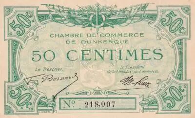 Francia 50 Cents - Chamber of Commerce - Dunkerque