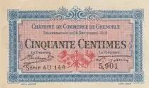 Francia 50 Cents - Chamber of Commerce - Grenoble - 14-09-1916 - Serial AU.146