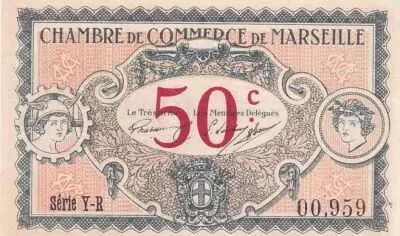 Francia 50 Cents - Chamber of commerce - Marseille - 1917 - S�rie Y-R