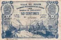 Francia 50 Cents - Chamber of Commerce - Rouen - n&deg;274.091 - 1918