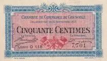 Francia 50 Cents - Chambre de commerce de Grenoble - 1916 - Serial O 115 - P.63-1