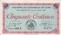Francia 50 Cents - Chambre de commerce de Lure - 1917 - Serial 144 Z - P.76-18