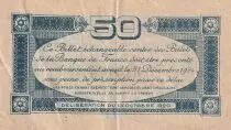 Francia 50 Cents - Chambre de commerce de Toulouse - 1921 - Serial 1 - P.122-39