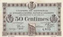 Francia 50 Cents - Chambre of commerce - Autun et Louhans - 27-06-1916 - Serial 237