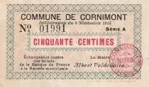 Francia 50 Cents - Cornimont- 1915 - Serial A - P.88-11