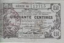 Francia 50 Cents - Laon - Regional Coupon - 16-06-1916 - Serial 40