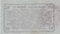 Francia 50 Cents - Laon - Regional Coupon - 16-06-1916 - Serial 40