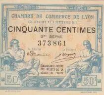 Francia 50 Cents - Lyon - Chamber of Commerce - 09-09-1915 - Third Serial