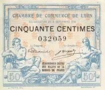Francia 50 Cents - Lyon - Chamber of Commerce - 09-09-1915