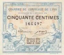 Francia 50 Cents - Lyon - Chamber of Commerce - 09-09-1915