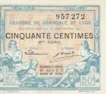 Francia 50 Cents - Lyon - Chamber of Commerce - 13-09-1917 - Sixth Serial