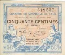 Francia 50 Cents - Lyon - Chamber of Commerce - 19-02-1920 - Fifteenth  Serial