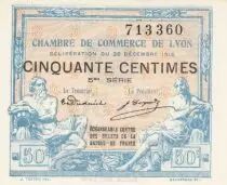 Francia 50 Cents - Lyon - Chamber of Commerce - 28-12-1916 - Fifth Serial