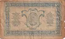 Francia 50 Cents - Tr&eacute;sorerie aux arm&eacute;es - 1917 - Serial D - G - M.1