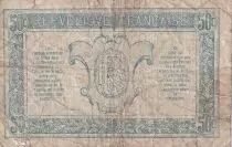 Francia 50 Cents - Tr&eacute;sorerie aux arm&eacute;es - 1917 - Serial D - VG to F - M.1