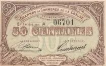 Francia 50 Cents -Chamber of Commerce - Creuse - 10-26-1915 - 2nd Issues - Serial A