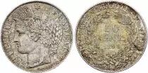Francia 50 Cents Ceres - Third Republic - 1894 A  Paris - Silver