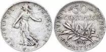 Francia 50 Cents Semeuse - 1918 - Silver