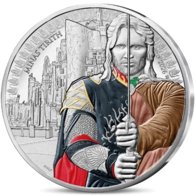 Francia 50 Euros - Aragorn and Minas Tirith (No. 2/4) - Colored Silver (MDP) - The Lord of the Rings