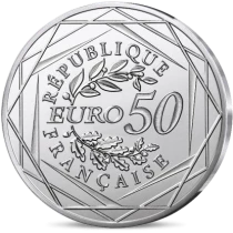 Francia 50 Euros - Aragorn and Minas Tirith (No. 2/4) - Colored Silver (MDP) - The Lord of the Rings