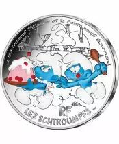 Francia 50 Euros - Silver - Les Schtroumpfs Patissier & Gourmand - 2020