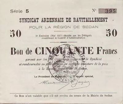 Francia 50 F Sedan Synd.de ravitaillement