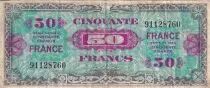 Francia 50 Francs - Allied Military Currency - 1945 - Without serial - P.122